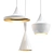 Minimalist White Pendant Light 3D model small image 1