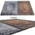 Stylish Interior Rugs 3D model small image 1