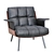 Luxury Daiki Leather Armchair 3D model small image 3