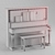 Vintage Piano Decor Set 3D model small image 4