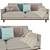 Cozy Comfort: MODDA Soft Sofa 3D model small image 1