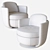 3D Miles Swivel Lounge Chair 3D model small image 3