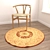 Round Carpets Set with Various Textures 3D model small image 4