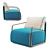 Adex Lounge Armchair: Chic, Comfortable, and Stylish 3D model small image 1