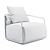 Adex Lounge Armchair: Chic, Comfortable, and Stylish 3D model small image 4