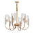 Elegant Ruby Designer Chandelier 3D model small image 1