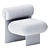 Fomu L'Art Lounge Chair: Elegant and Comfortable 3D model small image 3