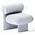 Fomu L'Art Lounge Chair: Elegant and Comfortable 3D model small image 5