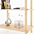 Modular Wood Shelf - Space-Saving Storage 3D model small image 3