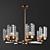 Elegant Crystal Chandelier 3D model small image 1