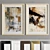 Modern Art Frame: Aesthetic Design with 4 Wooden & 2 Metal Materials 3D model small image 1