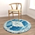 Round Carpets Set 197: Versatile Rug Collection with Various Textures 3D model small image 4