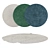 Round Rug Set 198 3D model small image 1