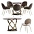 Modern Deephouse San-remo Chair and Halmar Optico Set 3D model small image 2