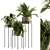 Modern Indoor Plant Stand Set - 129 Varieties 3D model small image 1