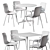 Vitra Eames HAL Tube: Stylish Contract Tables & Chairs 3D model small image 1