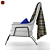 Elegant Four-Legged Armchair 3D model small image 3