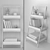  Metal & Wood 3-Tier Decor Stand 3D model small image 2