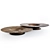 Sleek Twist Coffee Tables: Modern Sophistication 3D model small image 2