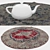 Round Carpets Set for Versatile Perspectives 3D model small image 3