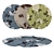 Round Carpets Set 203 - Versatile Rug Collection for Stunning Renders 3D model small image 1