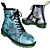 Tattooed Winter: Dr. Martens Boots 3D model small image 12