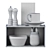 Sleek Kitchen Accessories Set 3D model small image 5