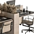 SleekWork Office Set 20 - Modernize Your Workplace 3D model small image 3