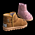 Winter Cartoon Kids Boots 3D model small image 1