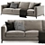 Elegant Minotti Andersen Sofa: Perfect Blend of Style and Comfort 3D model small image 3