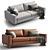 Contemporary Boconcept Indivi Sofa 3D model small image 8