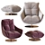 Sophia Swivel Armchair: Modern Comfort for Your Space 3D model small image 3