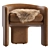 Modern Milo Baughman Leather Armchair 3D model small image 1