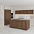 Modern Island Kitchen - High-Quality 3D Model 3D model small image 1