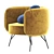 Elegant Charleston Armchair 3D model small image 3