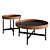 Sleek 2-Piece LaLume Coffee Tables 3D model small image 1