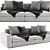 Poliform Dune Modern Designer Sofa 3D model small image 2