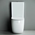 Metropol Barrel WC by Ceramica Nova - CN4001 3D model small image 3