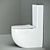 Metropol Barrel WC by Ceramica Nova - CN4001 3D model small image 4