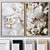 Colorful Frame Set with Glass: White, Black, Gray Wood, Beige Wood, Gold 3D model small image 1