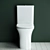 Ceramica Nova Star CN1904: Stylish Animated Toilet 3D model small image 3