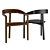 Elegant Bow Chair: Versatile Seating for Dining and Bars 3D model small image 2