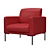 Oslo Accent Chair: Sleek & Stylish 3D model small image 1