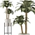 Tropical Paradise: Beach Palm Duo 3D model small image 1