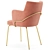 Louvre Tube Armchair: Sleek Design, Multi-use 3D model small image 3