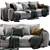 Flexform Asolo: Stylish Sectional Sofa 3D model small image 2