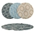 Circular Rug Bundle Set 3D model small image 1