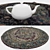 Round Carpets Set - Variety and Realism 3D model small image 3