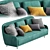 Elegant Audrey Sofa: Timeless Comfort and Style 3D model small image 1