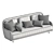 Elegant Audrey Sofa: Timeless Comfort and Style 3D model small image 5